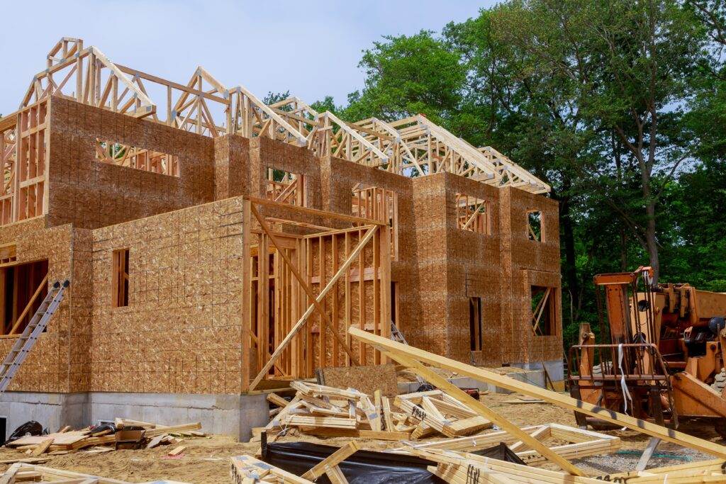 New home construction framing